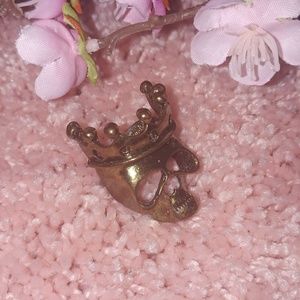♡SKULL CROWNED RING♡